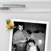 Curtis Gillespie receiving a haircut from his father circa 1968